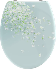 Schütte Duroplast WC-Sitz mit Absenkautomatik und Schnellverschluss flower in the wind