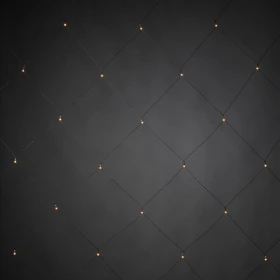 Konstsmide Lichternetz Lichterkette schwarz LED 32x warmweiß