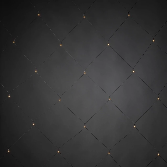 Konstsmide Lichternetz Lichterkette schwarz LED 32x warmweiß