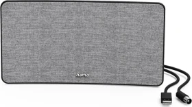Hama Zimmerantenne "Stoff-Design", DVB-T2, aktiv, Grau/Schwarz