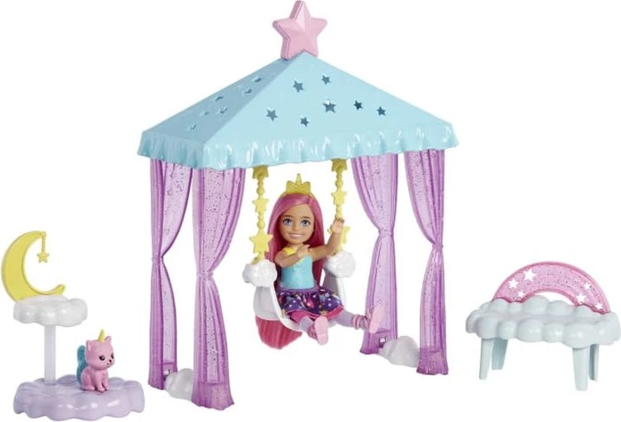 Mattel Barbie - Chelsea mit Fantasy-Pflegespielset