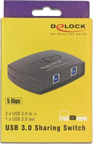 DeLOCK USB 3.0 Sharing Switch, 2-1, 2-fach