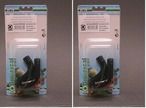 JBL Winkelstück für Aquarium-Schlauch, 2er-Pack, 16/22mm