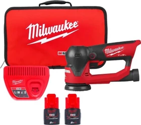 Milwaukee M18 Fuel FSDR75-202B Akku-Exzenterschleifer inkl. Tasche + 2 Akkus 2.0Ah