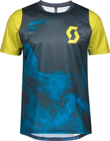 Scott Trail Vertic Trikot kurzarm nightfall blue/lemongrass yellow (Herren)