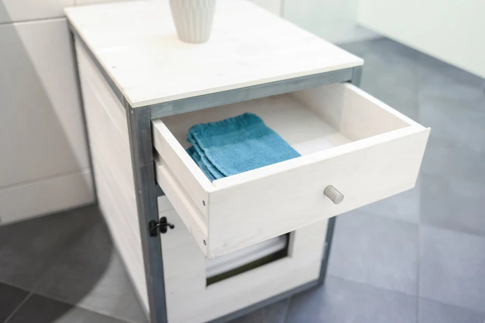 Kerbl Katzenschrank Ida, weiß/blau