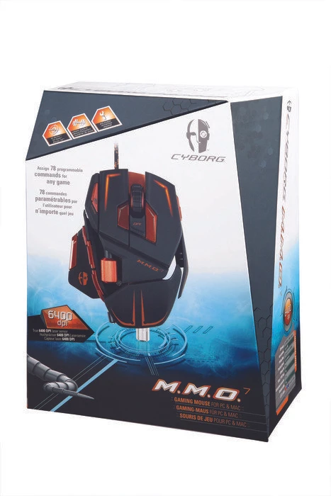 MadCatz Cyborg M.M.O 7 Gaming Mouse schwarz matt, USB