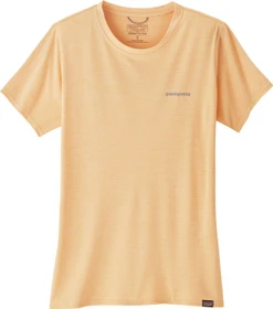 Patagonia Capilene Cool Daily Graphic Waters Funktionsshirt kurzarm boardshort logo tones: sandy melon x-dye (Damen)