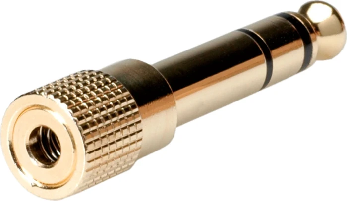 Roline / Secomp Gold Stereo Adapter 6.3mm/3.5mm Klinkenadapter