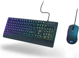 Hama uRage Koop 320 2in1 RGB Gaming Maus und Tastatur, schwarz, USB, DE