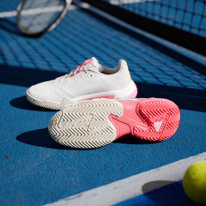 adidas Barricade 13 cloud white/champagne met./lucid red (Damen)
