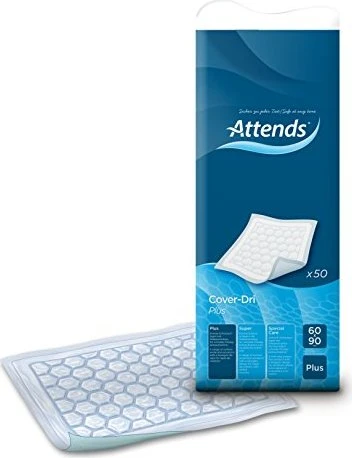 Attends Cover-Dri Plus Bettschutzeinlage, 60x90cm, 50 Stück