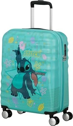 American Tourister Wavebreaker Disney Spinner 55cm Stitch Flower