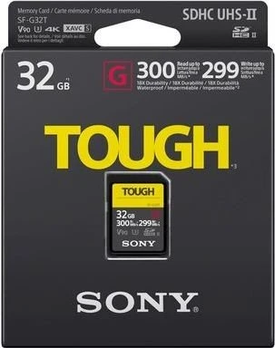 Sony SF-G Tough Series R300/W299 32GB, UHS-II U3, Class 10