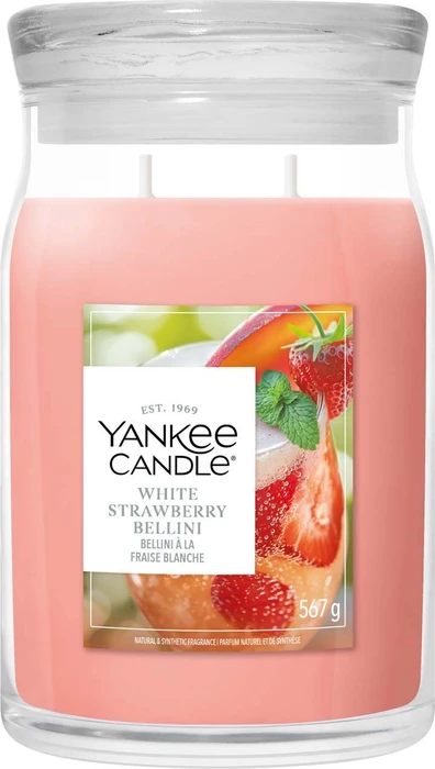 Yankee Candle White Strawberry Bellini Duftkerze, 567g