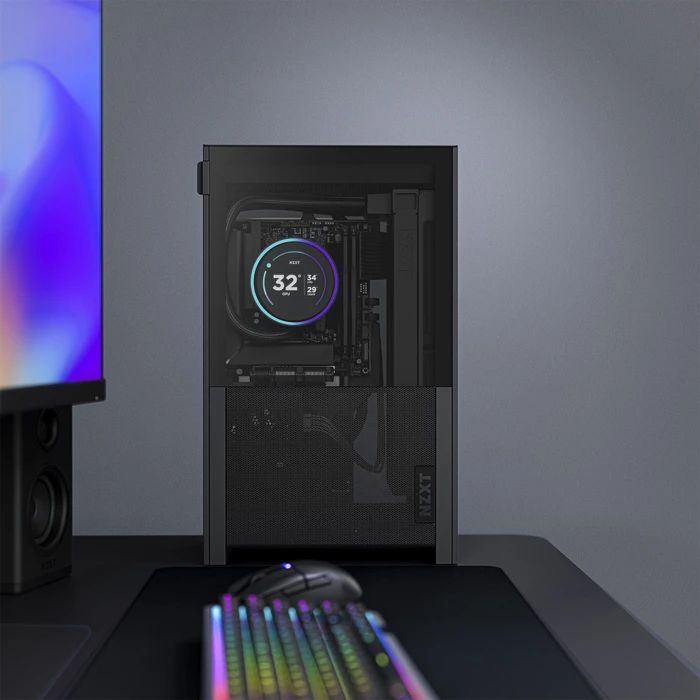 NZXT H2 Flow Black, Glasfenster, Mini-ITX
