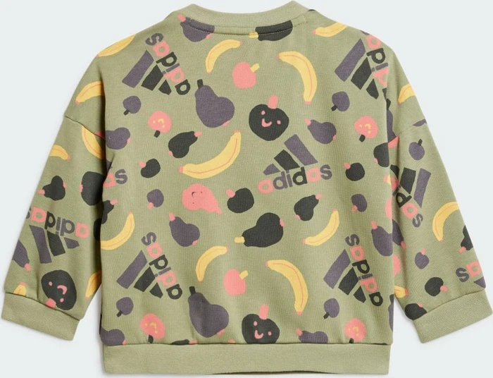 adidas Essentials Allover Print Trainingsanzug tent green (Junior)