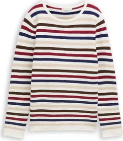 Tom Tailor Rundhalsausschnitt Strickpullover red brown ottoman (Damen)