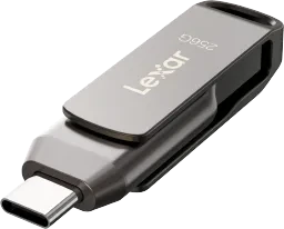 Lexar JumpDrive D400 256GB, USB-A + USB-C, USB 3.2 Gen 1×1