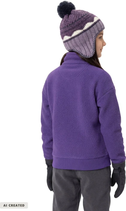 Vaude Manukau II Fleece Funktionsjacke deep plum (Junior)