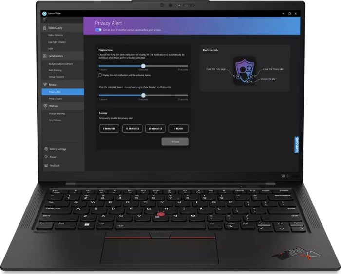 Lenovo ThinkPad X1 Carbon G11, Deep Black Paint, Core i7-1355U, 16GB RAM, 512GB SSD, DE