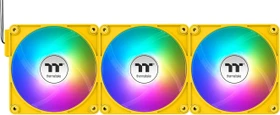 Thermaltake CT120 EX ARGB Sync Reverse Bumblebee, gelb/weiß, 120mm, 3er-Pack