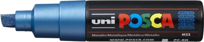 Uni-Ball POSCA PC-8K Acrylmarker blau metallic