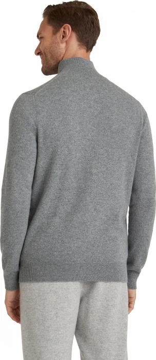 Falke Luxury Troyer Pullover light greymel. (Herren)