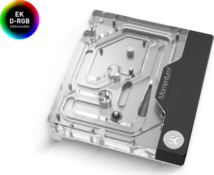 EK Water Blocks Quantum Line EK-Quantum Momentum² ROG Crosshair X670E Hero D-RGB Monoblock, Nickel, Acryl