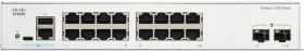 Cisco Catalyst 1200 Rackmount Gigabit Managed Switch, 16x RJ-45, 2x SFP (C1200-16T-2G)