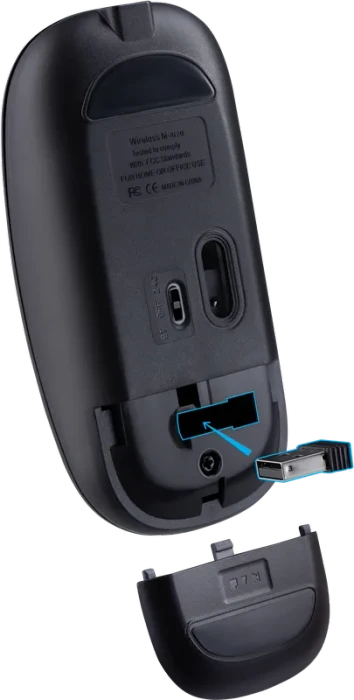 Defender Vitrual MB-635 Wireless Optical Mouse schwarz, USB/Bluetooth