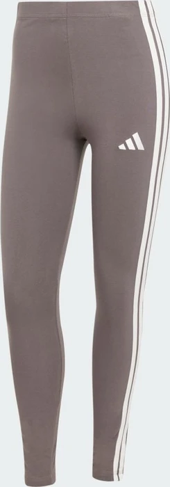 adidas Essentials 3-Streifen Cotton Leggings Hose lang grey strata/white (Damen)