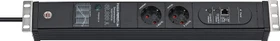 Brennenstuhl Premium-Web-Line V3 19", 2-fach, 230V, schwarz, 3m
