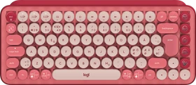 Logitech POP Keys Wireless Mechanical Keyboard, Logi Bolt, Heartbreaker, TTC BROWN, USB/Bluetooth, ND