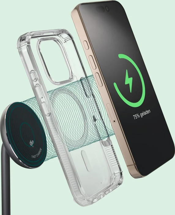 Hama Wireless Charger Qi2 15 W kabelloses Smartphone-Ladepad schwarz