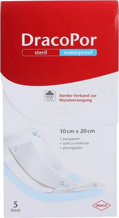Dr. Ausbüttel DracoPor Waterproof Wundverband Duschpflaster, 10 x 20cm, 5 Stück