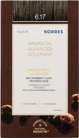 Korres Argan Oil Permanent Hair Colorant Haarfarbe 6.17 dunkelblond beige