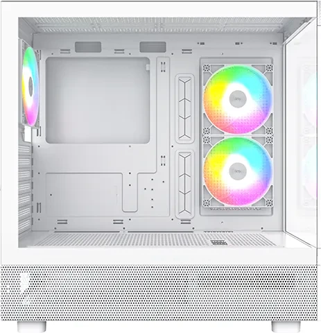 Montech XR, weiß, Glasfenster