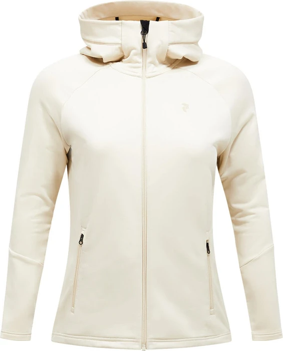 Peak Performance Rider Essentials Midlayer Zip Hood Jacke sand fog (Damen)