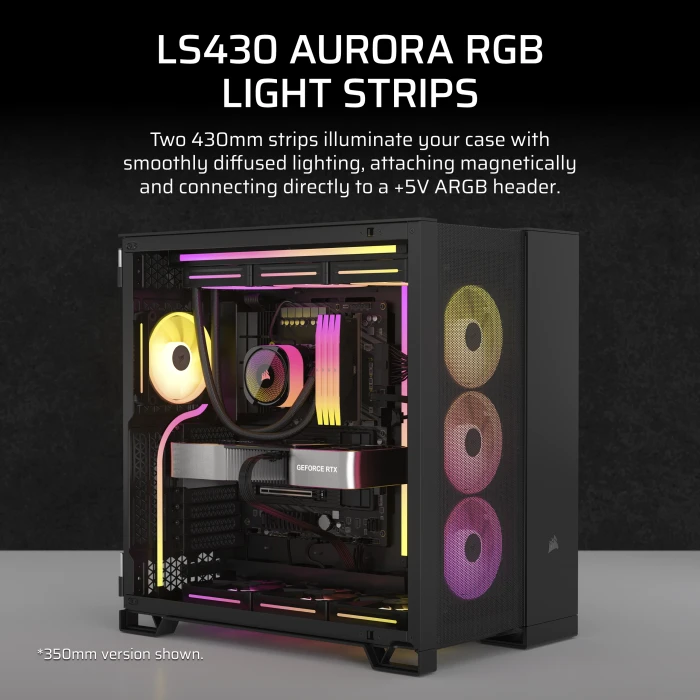 Corsair LS430 Aurora RGB Light Strips für Corsair iCUE, 2x RGB-LED-Streifen