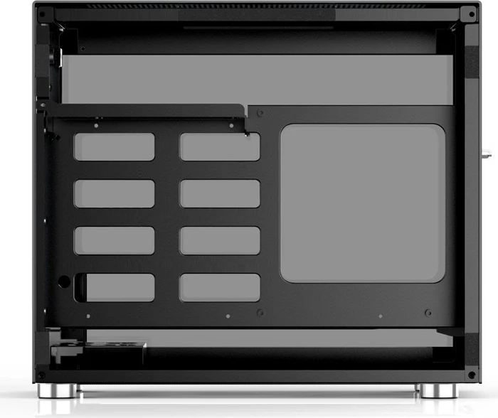 Jonsbo V10, schwarz, Glasfenster, Mini-ITX