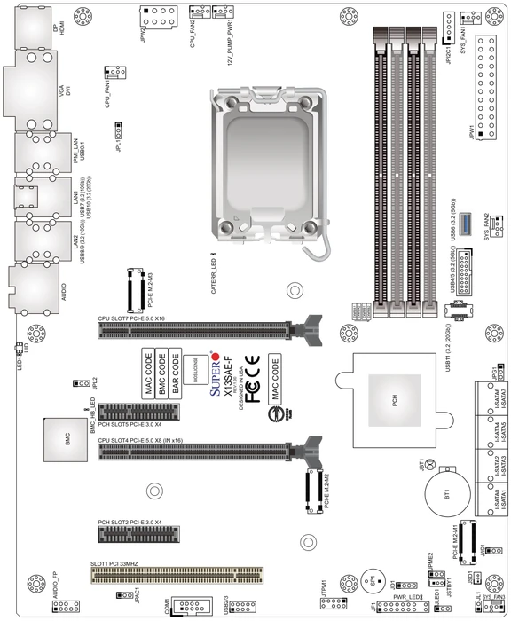 Supermicro X13SAE-F, bulk (Intel 1700)