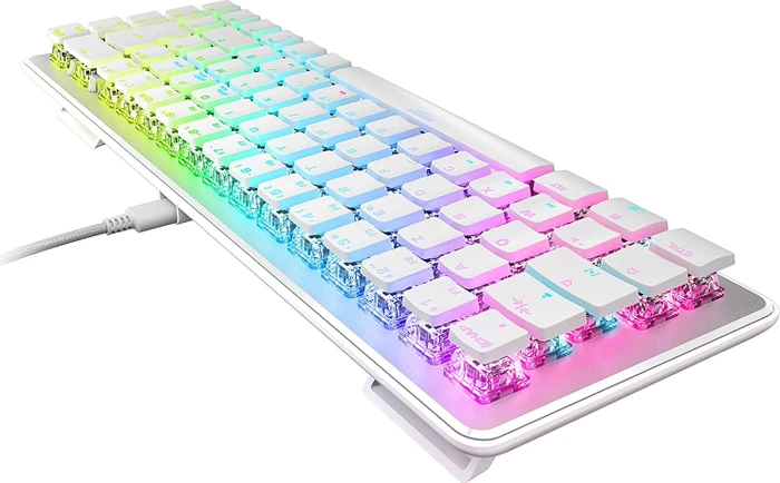 Roccat Vulcan II Mini, LEDs RGB, weiß, TITAN II OPTICAL RED, USB, US