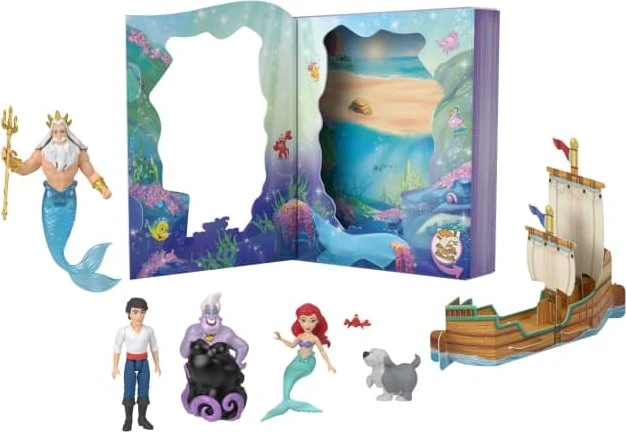 Mattel Disney Princess - Arielle Die Meerjungfrau-Geschichtenbuchset