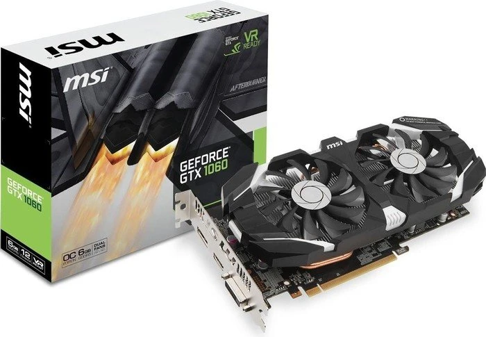 MSI GeForce GTX 1060 6GT OC, 6GB GDDR5, DVI, HDMI, DP
