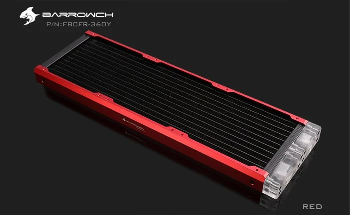 Barrow BarrowCH Chameleon Fish Series Radiator 360, PMMA, blood red