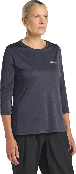 Jack Wolfskin Crosstrail Funktionsshirt 3/4 graphite (Damen)