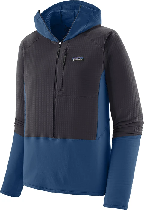 Patagonia R1 Fleece Pullover Hoodie clement blue (Herren)