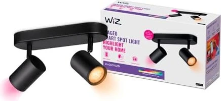 WiZ Imageo GU10 Spot 2-flammig schwarz