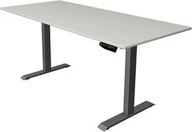 Kerkmann Move 1 elektrisch höhenverstellbarer Sitz-Steh-Schreibtisch 180x80cm grau/anthrazit